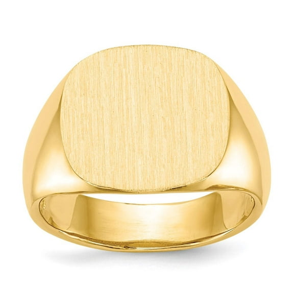 14k Yellow Gold Mens Signet Ring Size 10 Ring for Men - 6.3 Grams