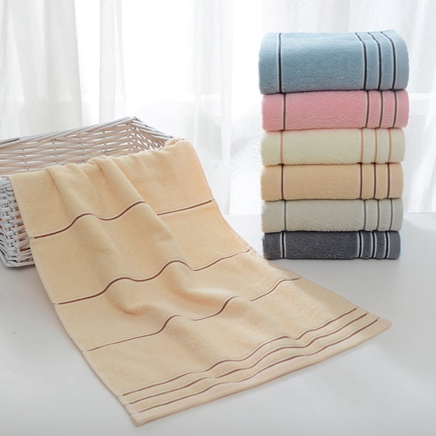 Xiao Hua toalla de mano de algodón puro para baño, multiusos: ideal para el baño, gimnasio, ducha, deportes y como toalla. Resiste diversas situaciones sin esfuerzo. 70 x 34 cm (marrón).
