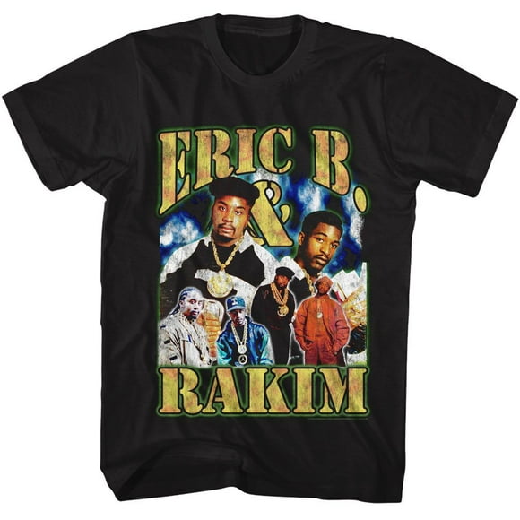 Eric B et Rakim Groupe Bootleg T-Shirt Adulte Noir m