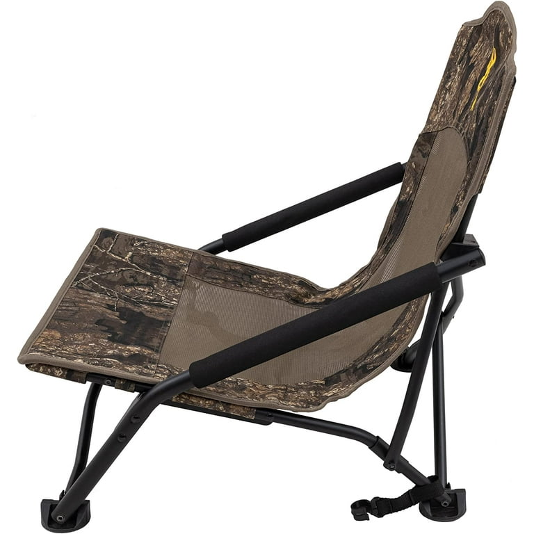 Strutter Camo Turkey Hunting Chair With Foldable Low Profile Compact Design Durable Steel Frame And Padded Shoulder Carry Strap And Carry Bag Walmart