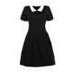 thumbnail image 1 of Disfraz de Cosplay familiar de Wednesday Addams para adultos y niños, uniforme escolar, chaqueta, falda, traje para mujer, ropa de fiesta de Halloween, 1 of 4