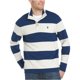 thumbnail image 2 of Suéter Henley a rayas IZOD para hombre azul pequeño, 2 of 2