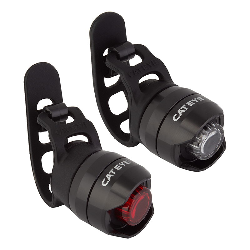 Black//Silver SL-LD160-F CatEye Orb Front Battery Bicycle Light