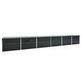 thumbnail image 1 of vidaXL Garden Raised Bed Galvanised Steel 600x80x77 cm Anthracite, 1 of 3