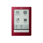 Sony Reader Digital Book PRS-600RC - eBook reader - 6" monochrome E Ink (800 x 600) - touchscreen - red