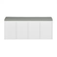 thumbnail image 5 of Homy Casa Shoe Storage Bench with Cushion,10-Cubby Shoe Rack, Adjustable Shelves,Perfect for Entryway, Closet, White, 5 of 5