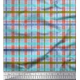 thumbnail image 1 of Soimoi Poly Georgette Fabric Plaid Check Print Fabric by The Yard 52 Inch Wide, 1 of 3