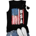 thumbnail image 5 of Flag Tank Tops for Women Stars Stripes T Shirt Sleeveless Patriotic Graphic Tees 4th of July Vest Tops Summer Tees, 5 of 5