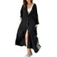 thumbnail image 5 of Vestido camisero largo con solapa para mujer Vestido camisero con abertura lateral elegante Vestido camisero suelto para la playa Hugtrwg Para estrenar, 5 of 6