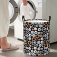 thumbnail image 4 of Goofa Colorful Screws Printed Circular Hamper,Laundry Basket with Handles,Storage Baskets Foldable,Large Capacity Laundry Hamper-, 4 of 8