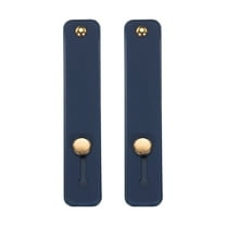 Uxcell 2 Pcs Phone Loop Finger Holder Silicone Phone Strap Grip Holder for Most Smartphones Navy Blue