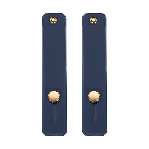 Unique Bargains 2 Pcs Téléphone Boucle Doigt Titulaire Silicone Poignée de Téléphone Titulaire pour la Plupart des Smartphones Bleu Marine