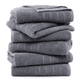 thumbnail image 6 of Casa Platino 6-Pack Bath Towels - Quick-Dry, Absorbent Towel Set for Bathroom, Home, Spa & Everyday Use - Cool Grey, 6 of 7