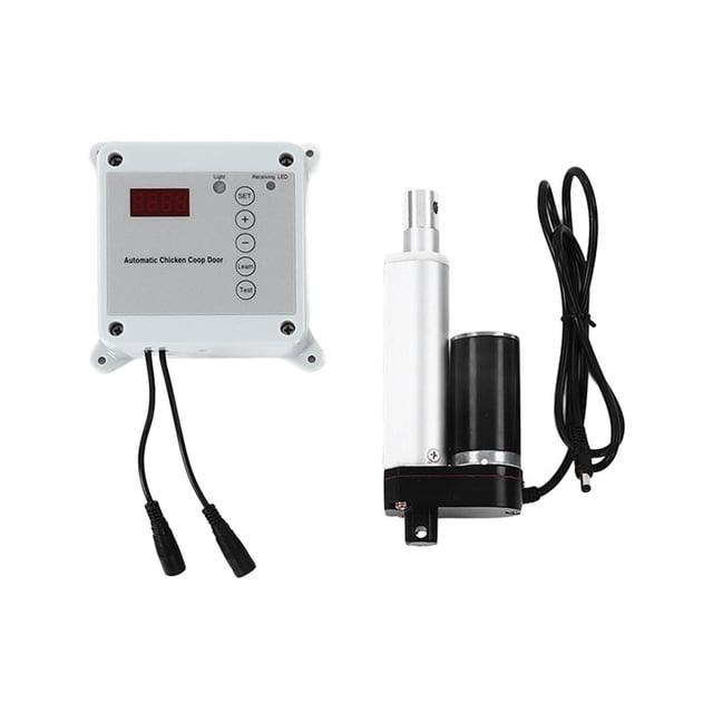 Door Opener And Closer, Automatic Chicken Cage Opener Weatherproof For Poultry Mechanism US Plug 100-240V