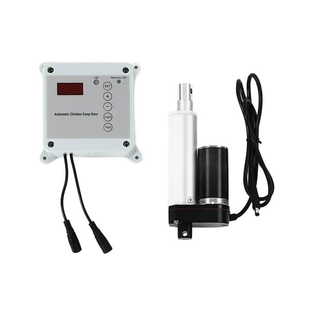 Kit de control remoto para abridor de puertas, sincronización fotosensible automático para pollos Abridor automático de puertas para jaulas de pollos Abridor automático de puertas para jaulas de pollos Experiencia incomparable