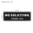 thumbnail image 2 of Unique Bargains Panneau Rectangulaire Anti-Sollicitation Autocollant pour Porte Intérieur Extérieur Noir, 2 of 6