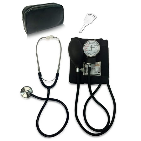Primacare DS-9197-BK Manual Professional Blood Pressure Kit  Black with Stethoscope