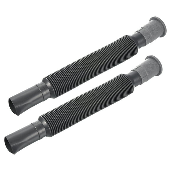 Unique Bargains Plastic Drain Pipe Expandable Sink Tubing Flexible Drainage Pipe Grey 2 Pack