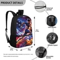thumbnail image 5 of Yuyamidu Soccer Player 17 Inch School Backpack, Spacious Laptop Compartment Daypack for Boys Teens, Travel Casual Rucksack for Soccer Fans Outdoor Daily Use, 5 of 6