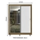 thumbnail image 3 of Ropero Closet Madesa Dallas 2 Puertas Corredizas con Espejo 2 Cajones con Pies MB, 3 of 5