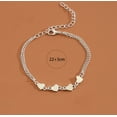 thumbnail image 3 of Fiudx Tobillera de Playa, Pulsera Vintage con Forma de Corazón de Melocotón, Joya de Metal Antialérgica para El Pie, Ideal para Vacaciones de Verano, Regalo para Mujeres y Niñas, Diseño Ligero., 3 of 5