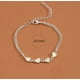 thumbnail image 3 of Tobilleras para mujer, tobilleras de moda de verano para mujer, tobillera con corazón de melocotón, pulsera, joyería para pies de playa para mujeres y niñas, tobillera de aleación., 3 of 5