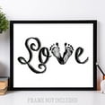 thumbnail image 2 of Love - Baby Feet - 11x14 Unframed Art Print - Great Nursery or Child's Room Decor, 2 of 5
