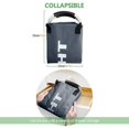 thumbnail image 5 of ３ Bolsa de lavandería con compartimentos, cesta de lavandería plegable, bolsa de almacenamiento con asa, cestas para ropa sucia, 80 L, bolsa de lavandería para dormitorio, hotel,, 5 of 5