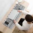 thumbnail image 3 of Long Mouse Pads for Desk,Black Geometric Striped Pattern Desk Mats on Top Of Desks, Desk Mouse Pad Extra Large with 3mm Non-Slip Base and Stitched Edge for Gaming,Office,Work,Home 31.5"x11.8", 3 of 6
