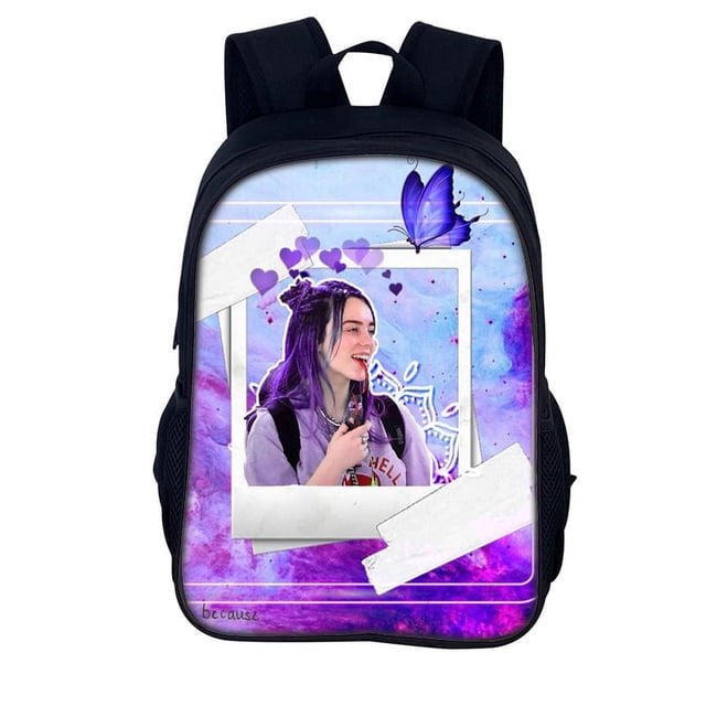 Billie Eilish Surrounding Teenage Adult Student Men And Women Backpack Rucksack-sebneei
