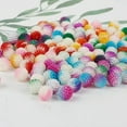 thumbnail image 3 of U8MO 50pcs 10mm Round Bubbles Colorful ABS Plastic Imitation Pearl Loose Beads-Rose, 3 of 7