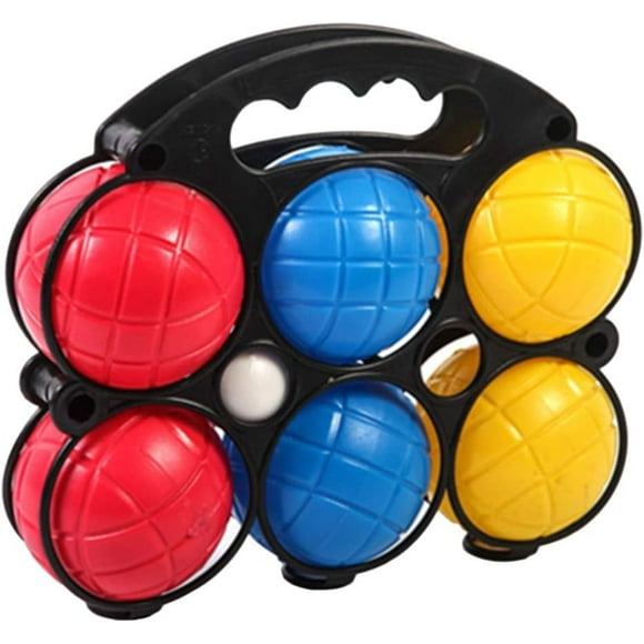 6pc Set Bocce ball set Portable bocce set baby ball toy baby sports toys bocce game play bocce Beach Balls Plastic Balls outdoor catch the ball Bouncy