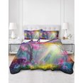 thumbnail image 2 of Twin XL Quilt Bedding Set, Spring Tree Reversible Summer Quilt 3 Pieces, Forest Sunbeams Floral Botanical Lightweight Bedspreads Coverlets with 2 Pillow Shams for All Seasons, 2 of 5