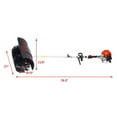 thumbnail image 6 of 52CC Walk Behind Handheld Gas Powered Sweeper Broom Concrete Driveway Cleaning Sweep Driveway Lawn Snow 21x10" EPA, 6 of 7