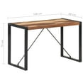 thumbnail image 3 of vidaXL Solid Wood Dining Table Rectangular Home Kitchen Furniture Multi Sizes, 3 of 54