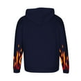 thumbnail image 3 of Men's Hoodies Butterflies Printed Sweatshirts with Pockets Lightweight Hooded Pullover Fall Outwears Work Wear Sweaters Hoody Flame Long Sleeve Tops Sportswear Hoodie for Men, 3 of 5
