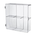 thumbnail image 1 of Vitrina transparente con puerta, organizador de escritorio para objetos coleccionables, caja de almacenamiento, organizador para juguetes, 1 of 9