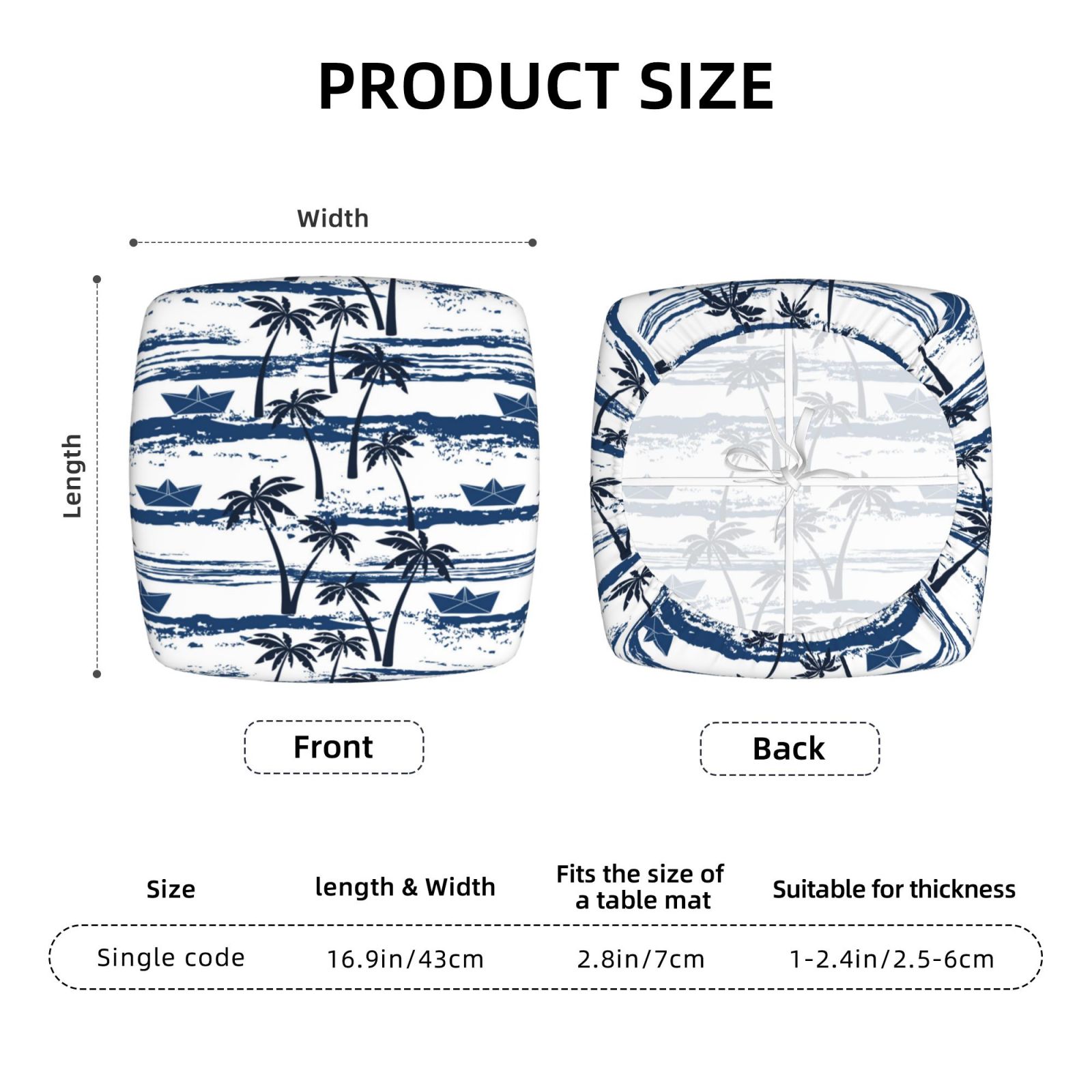 Vsdgher Palm Tree Couch Cushion Covers, Non-Slip Sofa Seat Cushion Slipcovers, Soft Couch Covers（Don't include seat cushion）Four Pieces