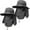 Dark Grey, variant on 2 Pieces Men's Wide Brim Fishing Hat Outdoor UPF 50+ Sun Protection Removable Face and Neck Flap