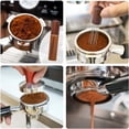 thumbnail image 2 of Aguja para polvo de café Aguja para polvo Dispensador de polvo de tela de madera Base de aguja para polvo de madera maciza Dispensador de acero inoxidable, 2 of 6