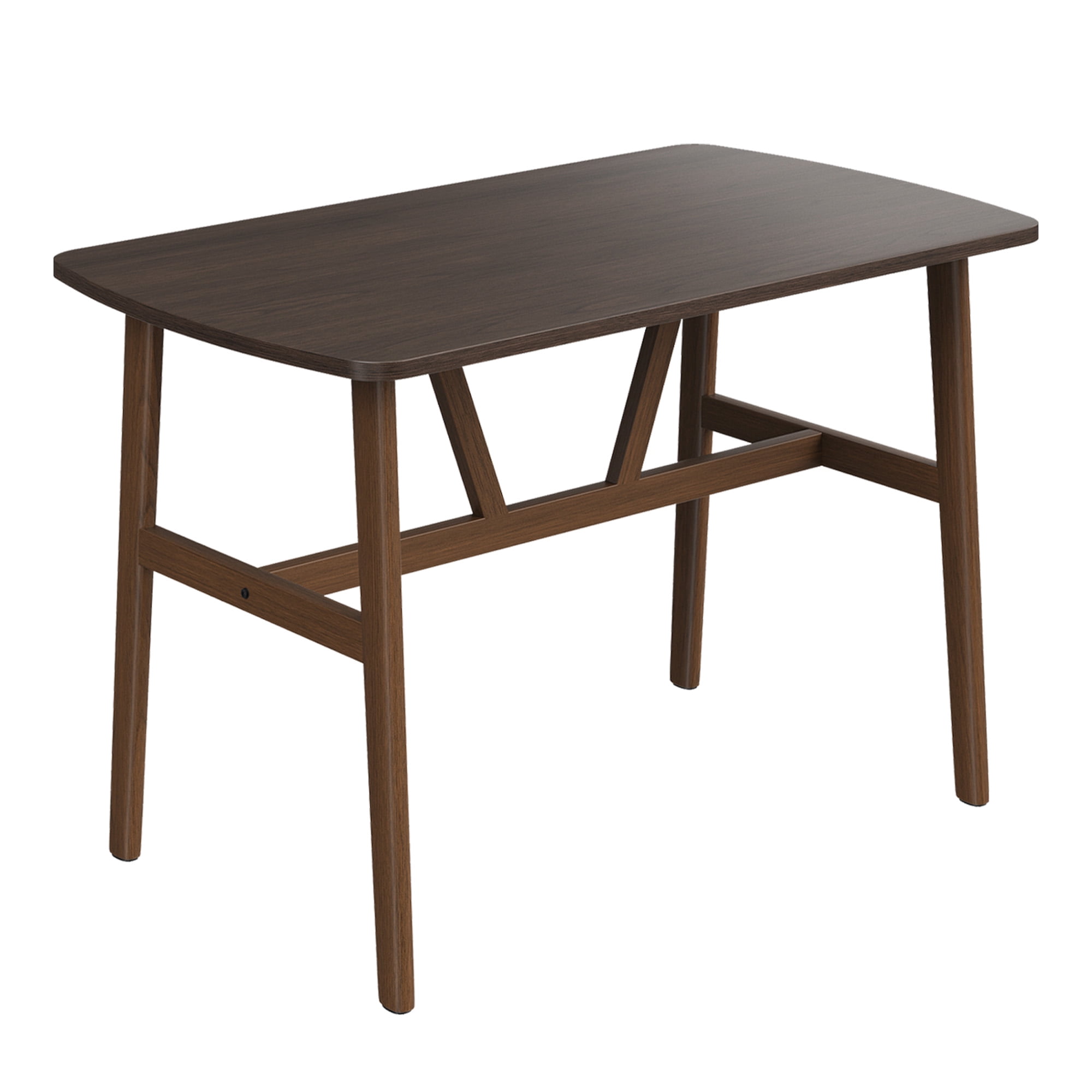 MAYEERTY 47" Modern Rectangular Wood Dining Table, Metal Frame, Fits 4-6, for Kitchen/Dining Room, Nature