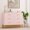 pink, variant on 6 Drawer Dresser, Wide Chest of Drawers with 6 Drawers, Large Storage Cabinet with Metal Base and Metal Handles, Modern Design Dresser for Bedroom, Living Room, Porch