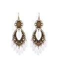 thumbnail image 1 of 5 colores borla gota pendientes con flecos gancho Piercing joyería de mujer - Blanco Sunnimix Abalorios borla de abalorios, 1 of 5