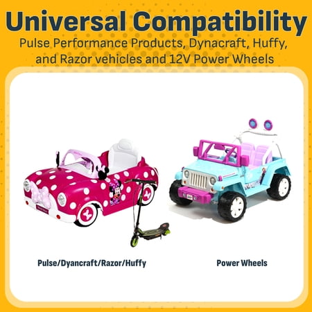 Schumacher Electric Automatic Battery Charger for Ride-On Toys 3 Amps, 6/12V 3 or 4 Wheeled Toy Car Battery Cable Connector, CR7