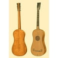 thumbnail image 2 of Gibb, William 11x14 White Modern Wood Framed Museum Art Print Titled - Antique Guitars I, 2 of 4