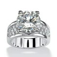 thumbnail image 3 of Fashion 925 Silver Rings Cubic Zircon Engagement Women Jewelry Sz 6-10, 3 of 6