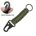 thumbnail image 3 of Uxcell Paracord Keychain, Braided Lanyard Key Clip Survival Keychains Green, 3 of 6