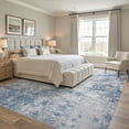 thumbnail image 5 of UERMEI 8x10 Washable Area Rugs for Living Room, Modern Abstract Printed Rug, Vacuum-Friendly, Non Slip Indoor Rug for Bedroom Dining Room Home Decor Carpet, Ice Blue, 5 of 7