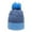 Navy/columbia Blue, variant on Outdoor Cap PWC-100 Heathered Acrylic Knit-Navy/Columbia Blue