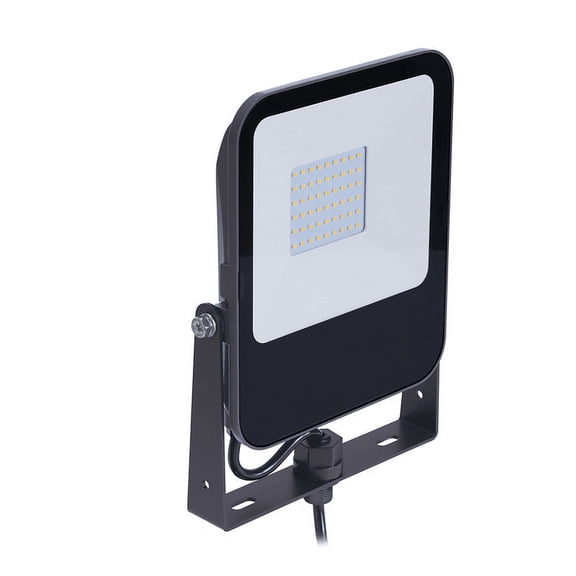 Philips LED Slim Flood light, 150 watt, 4000K Neutral White, 18000 Lumens, Security and General Purpose Area Light, Yoke mount, bronze finish